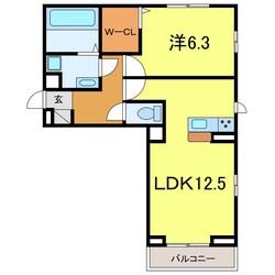 ヒュッゲ大山の物件間取画像